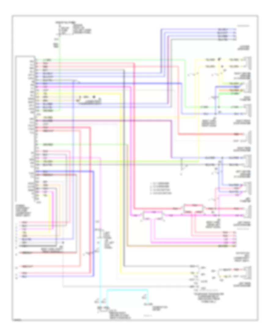 Radio Wiring Diagrams 2 of 2 for Lexus LX 470 2002