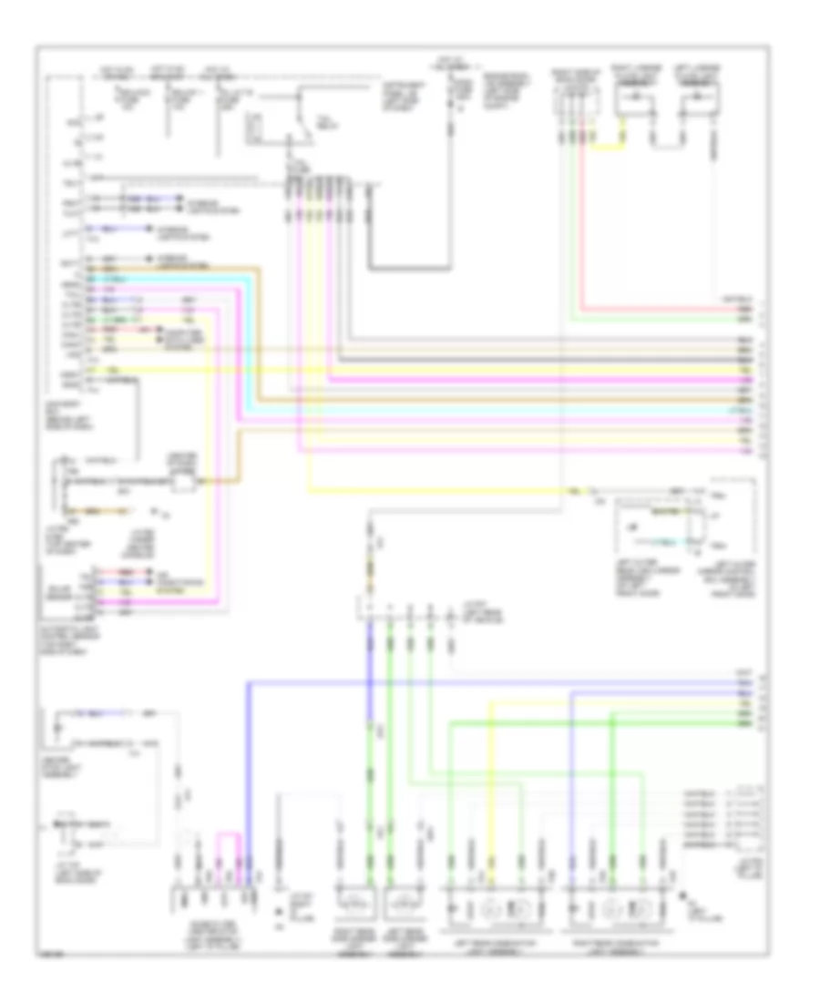 Exterior Lamps Wiring Diagram (1 of 3) for Lexus RX 450h 2013