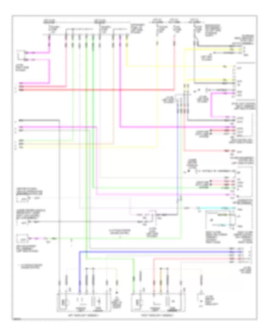 Exterior Lamps Wiring Diagram (3 of 3) for Lexus RX 450h 2013