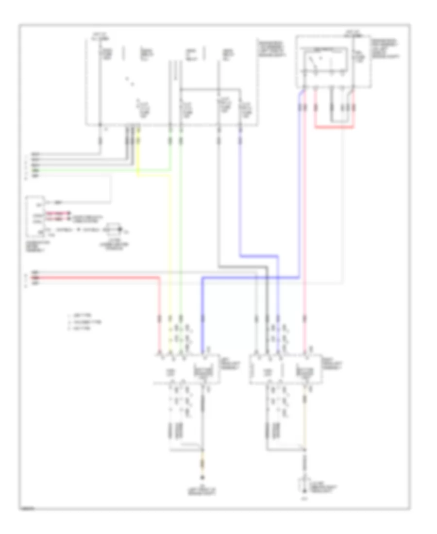 Headlamps Wiring Diagram (2 of 2) for Lexus RX 450h 2013