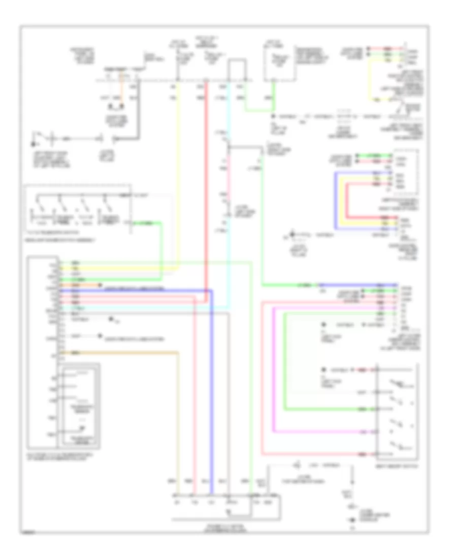 Memory Power Tilt  Power Telescopic Wiring Diagram for Lexus RX 450h 2013