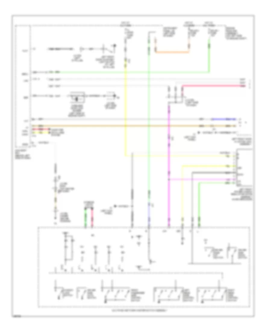 Power Windows Wiring Diagram 1 of 2 for Lexus RX 450h 2013