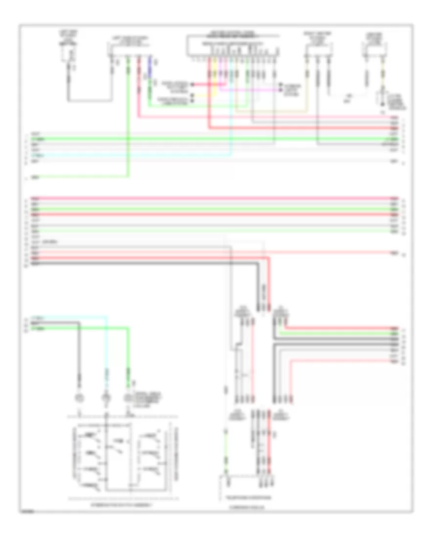 Radio Wiring Diagram, without Navigation  Radio  Display Receiver Type (2 of 4) for Lexus RX 450h 2013