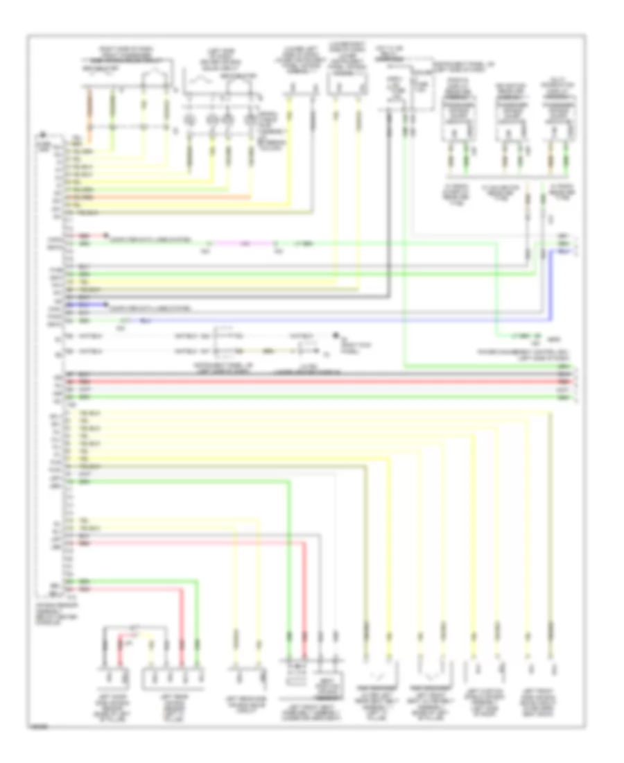 Supplemental Restraint Wiring Diagram (1 of 2) for Lexus RX 450h 2013
