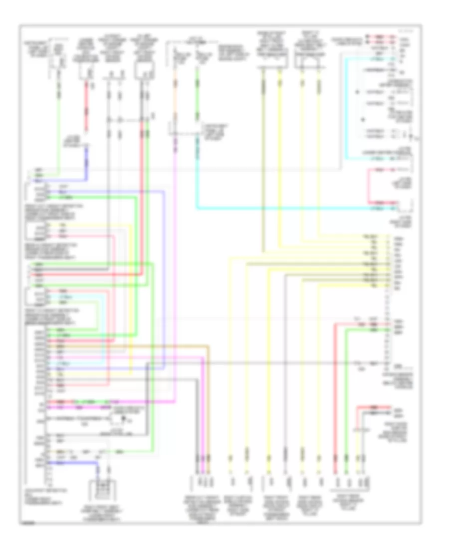 Supplemental Restraint Wiring Diagram 2 of 2 for Lexus RX 450h 2013