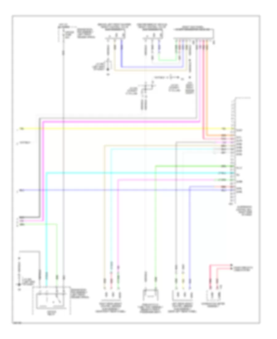 Electronic Suspension Wiring Diagram 2 of 2 for Lexus RX 350 2010