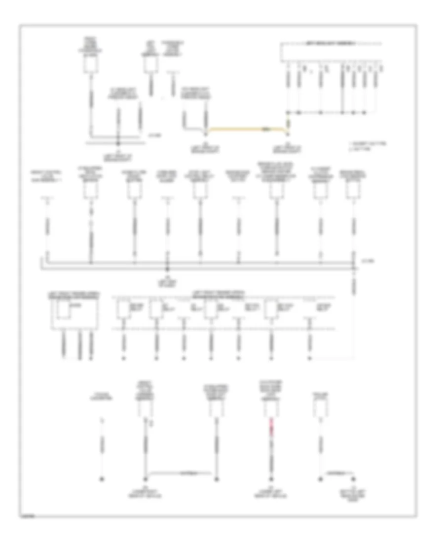 Ground Distribution Wiring Diagram 1 of 5 for Lexus RX 350 2010