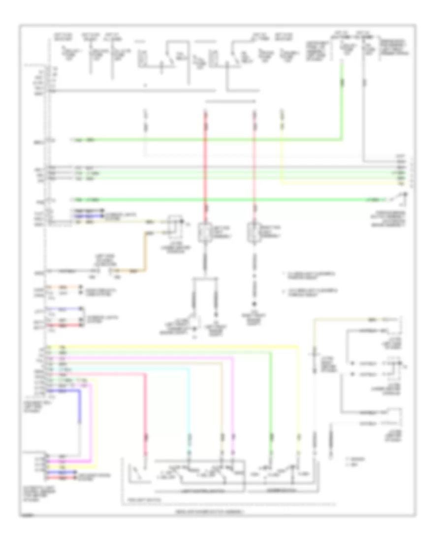 Headlamps Wiring Diagram 1 of 2 for Lexus RX 350 2010