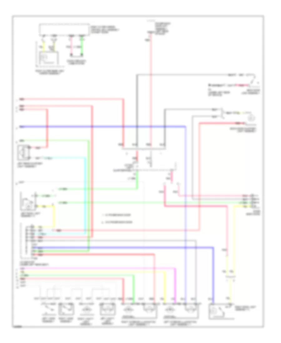 Courtesy Lamps Wiring Diagram 2 of 2 for Lexus RX 350 2010
