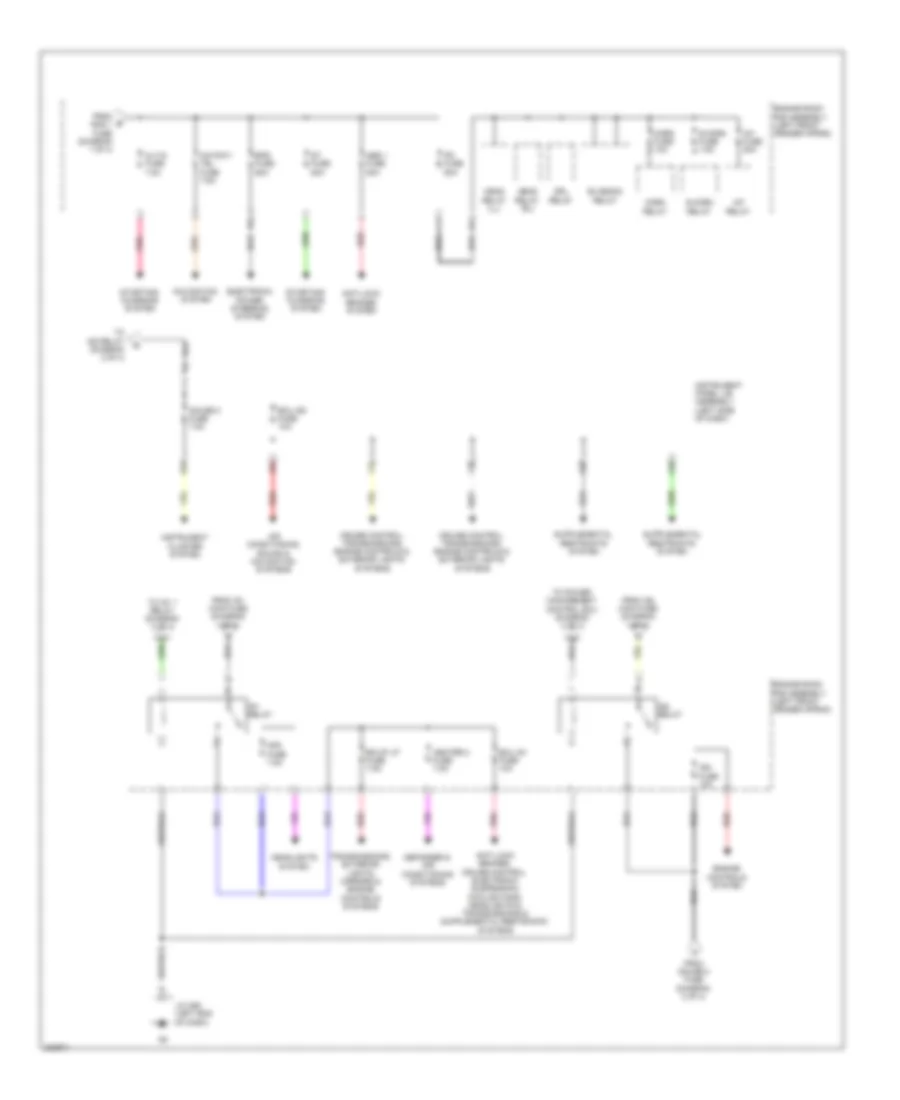 Power Distribution Wiring Diagram (2 of 4) for Lexus RX 350 2010