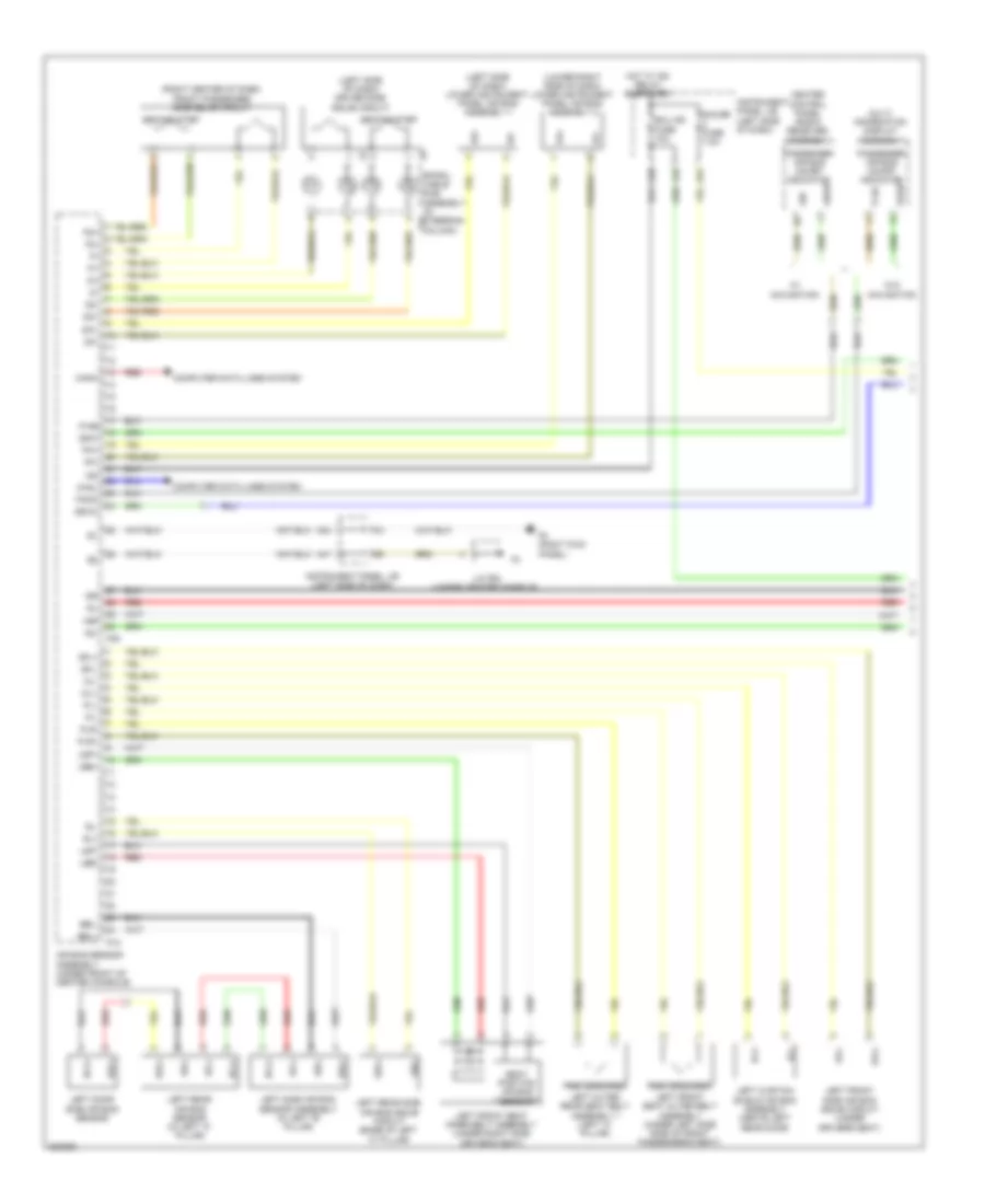 Supplemental Restraint Wiring Diagram (1 of 2) for Lexus RX 350 2010