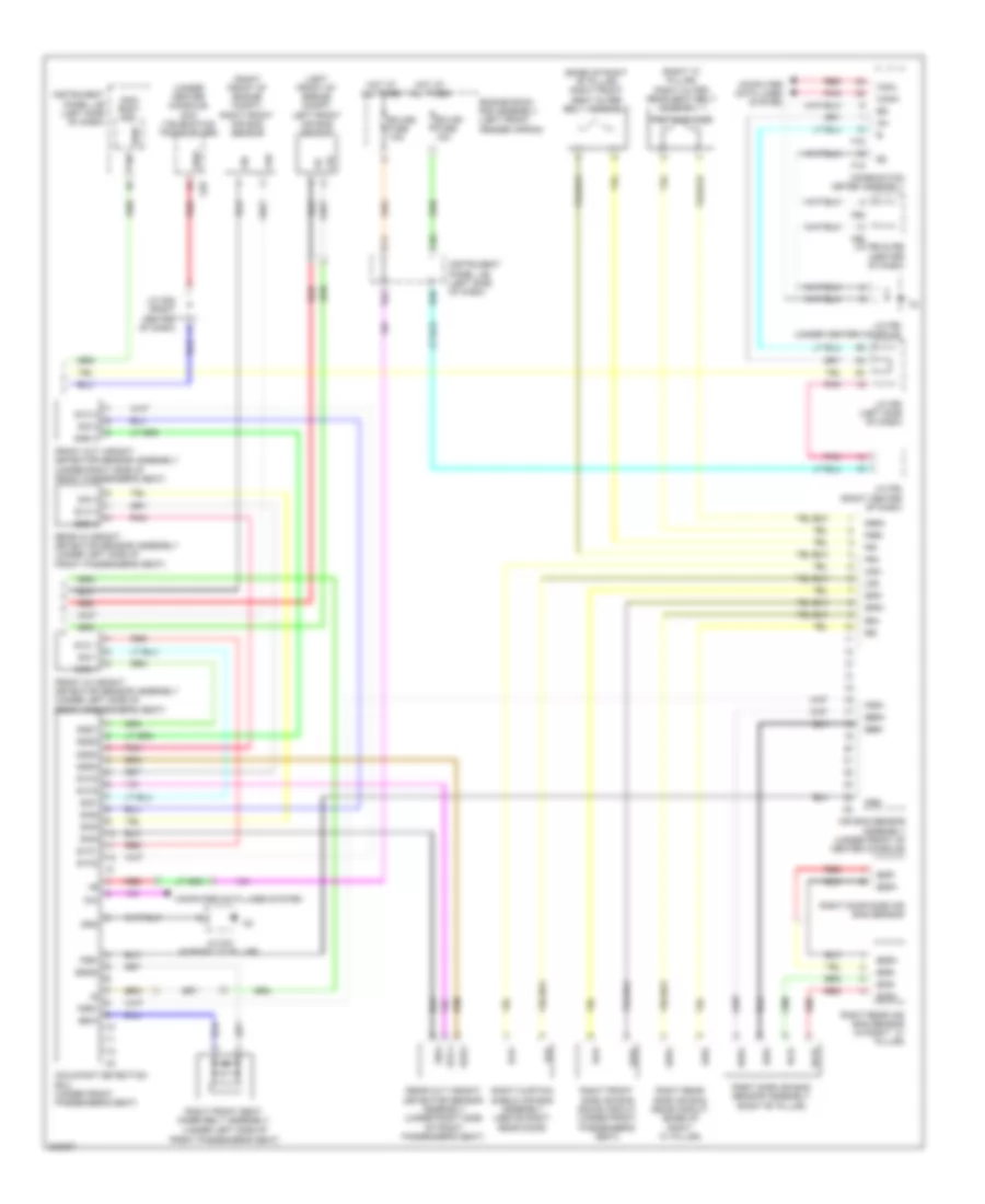 Supplemental Restraint Wiring Diagram (2 of 2) for Lexus RX 350 2010