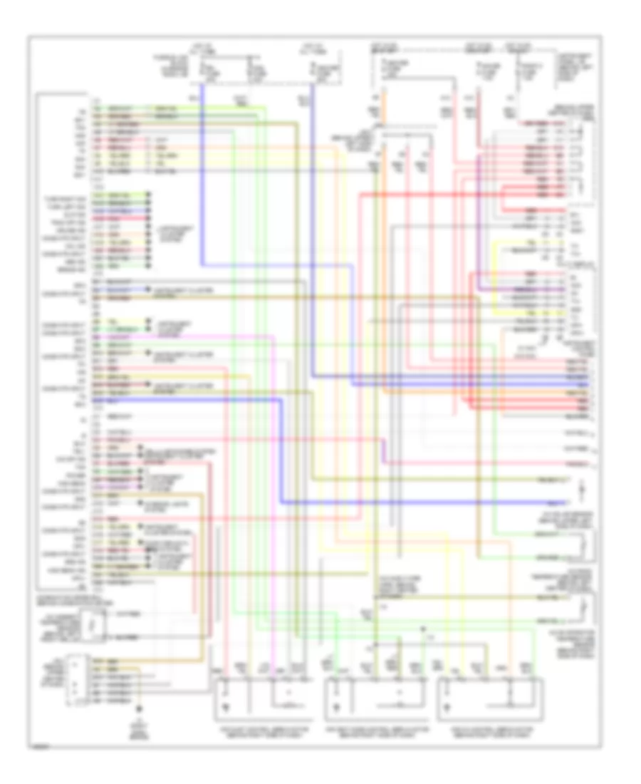Air Conditioning Wiring Diagrams 1 of 2 for Lexus RX 300 2002