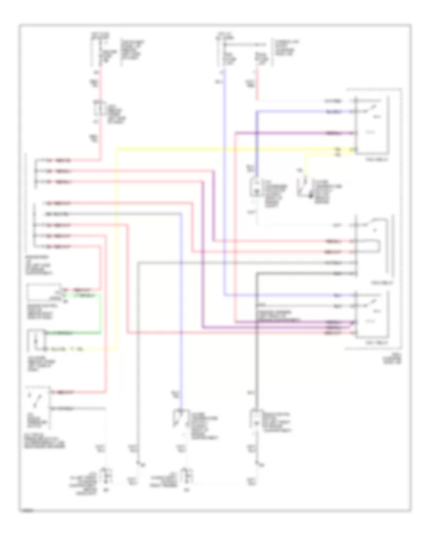 Cooling Fan Wiring Diagram for Lexus RX 300 2002