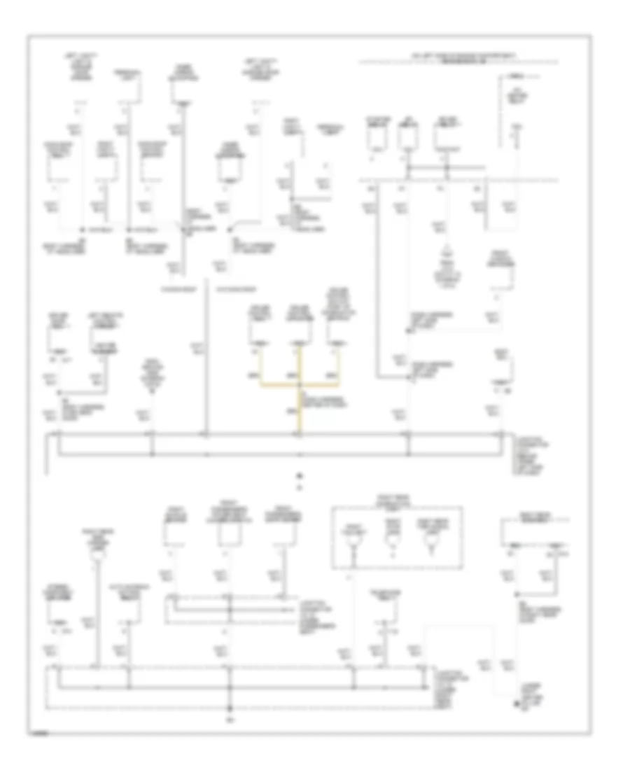 Ground Distribution Wiring Diagram 4 of 5 for Lexus RX 300 2002