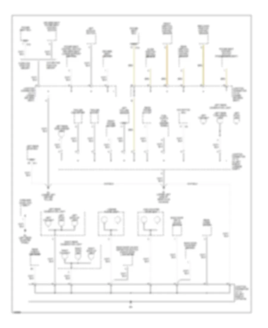 Ground Distribution Wiring Diagram (5 of 5) for Lexus RX 300 2002