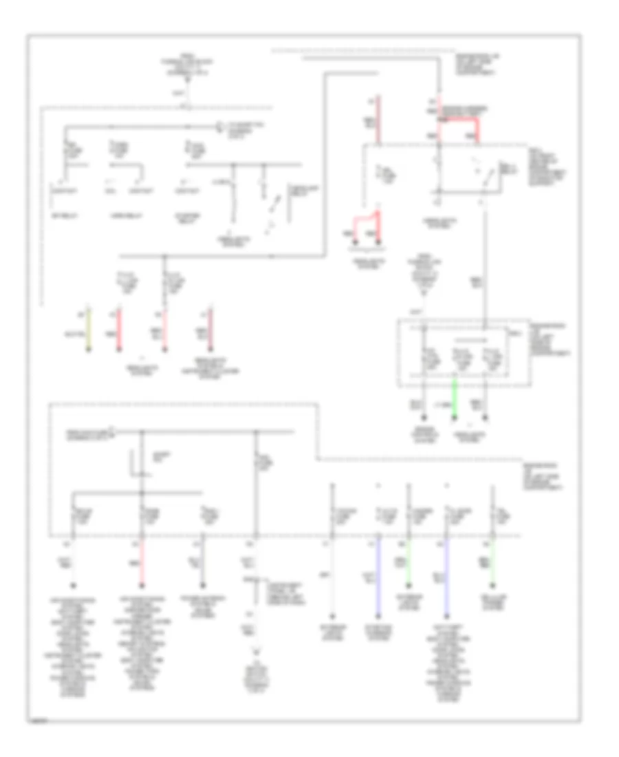 Power Distribution Wiring Diagram (2 of 4) for Lexus RX 300 2002