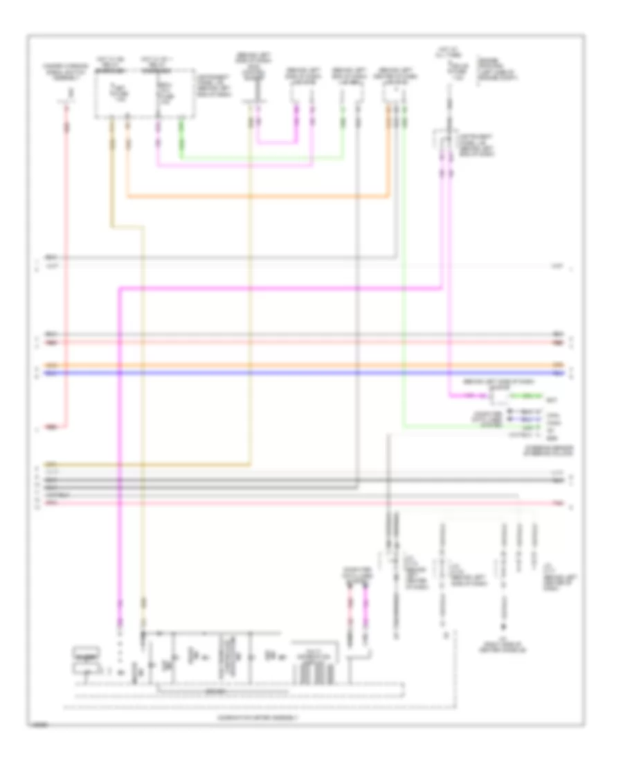 Anti-lock Brakes Wiring Diagram (2 of 3) for Lexus CT 200h 2014