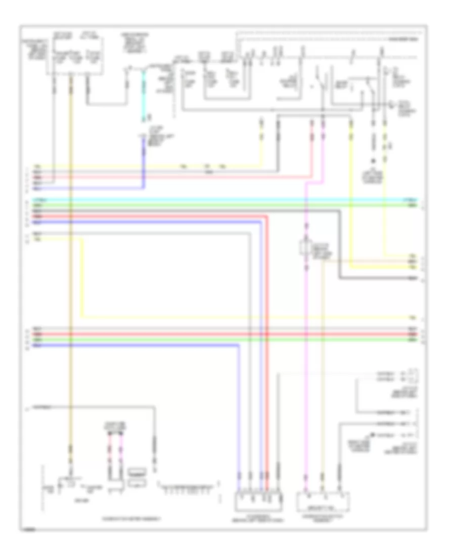 Anti theft Wiring Diagram 2 of 5 for Lexus CT 200h 2014