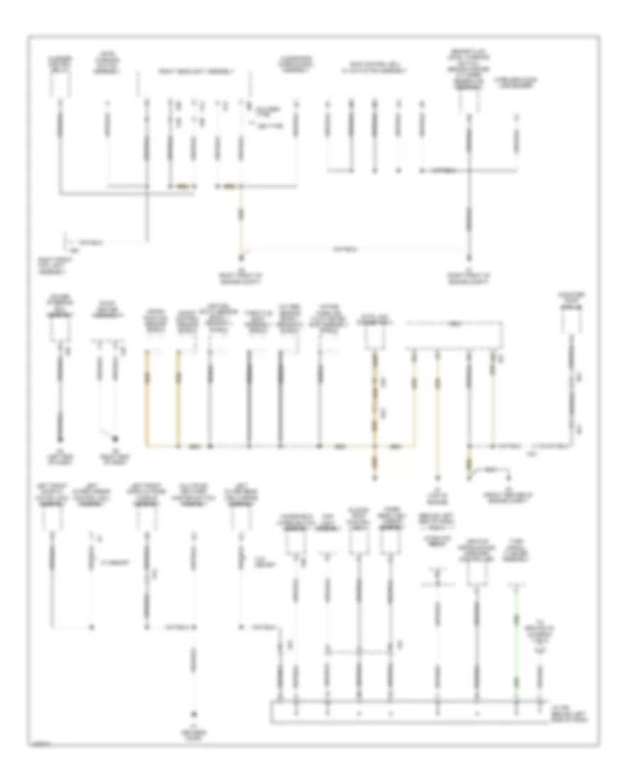 Ground Distribution Wiring Diagram 1 of 5 for Lexus CT 200h 2014