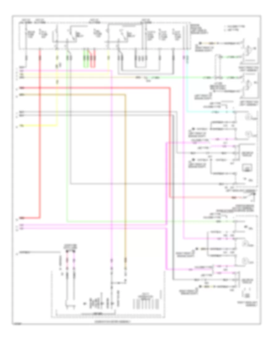 Headlamps Wiring Diagram 2 of 2 for Lexus CT 200h 2014