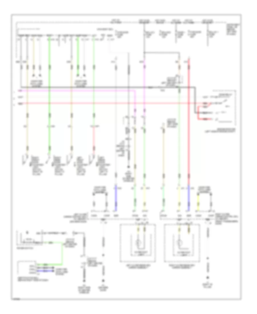 Courtesy Lamps Wiring Diagram (2 of 2) for Lexus CT 200h 2014