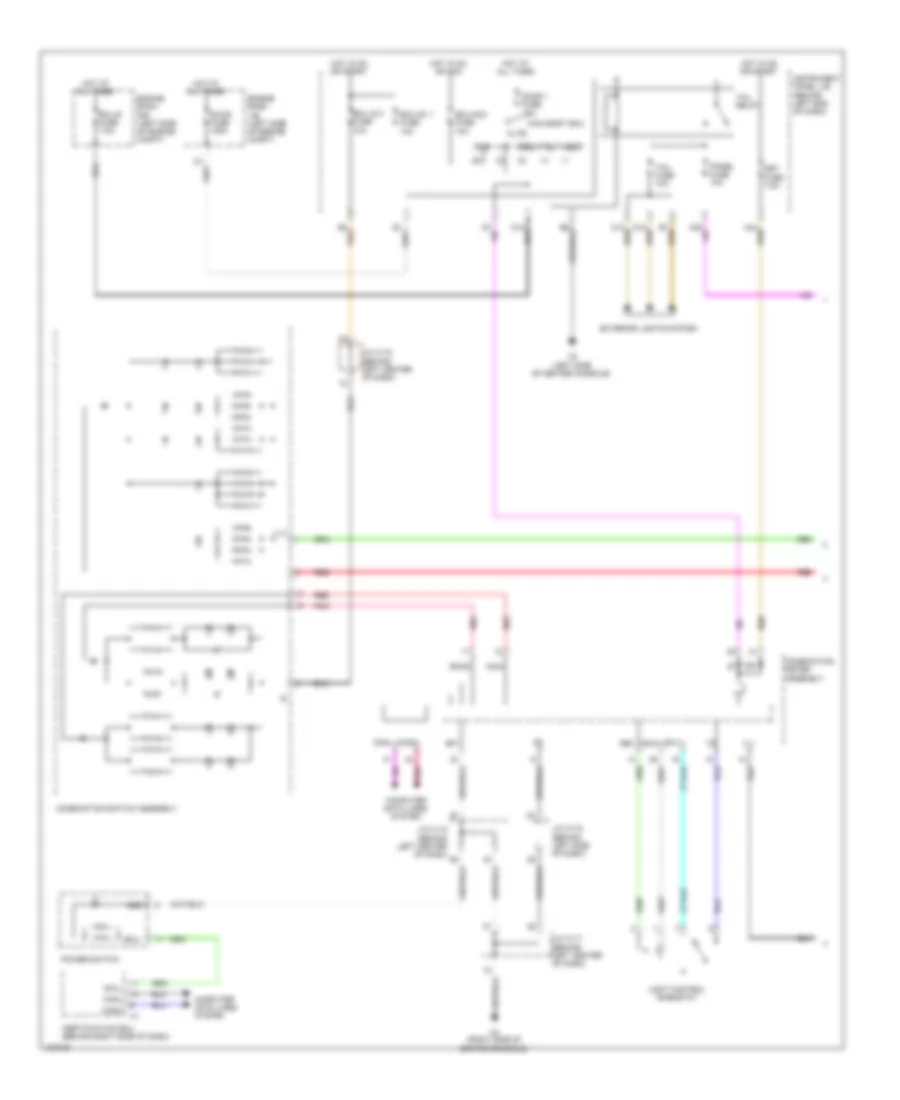 Instrument Illumination Wiring Diagram (1 of 3) for Lexus CT 200h 2014
