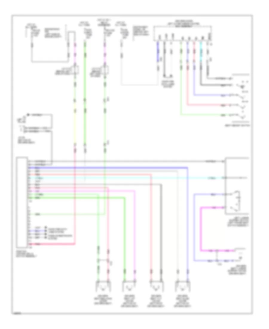 Driver s Memory Seat Wiring Diagram for Lexus CT 200h 2014