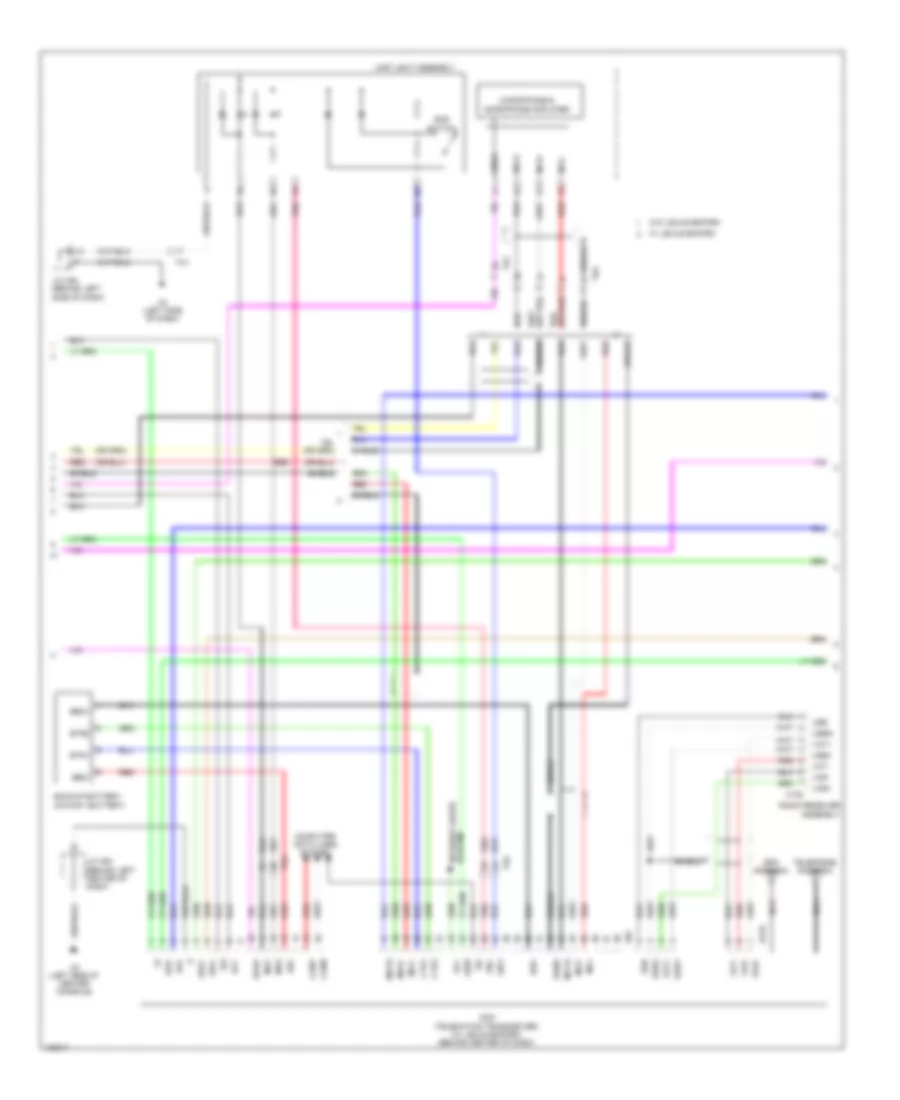 Navigation Wiring Diagram (3 of 5) for Lexus CT 200h 2014
