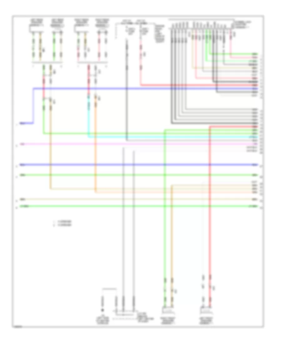 Navigation Wiring Diagram (4 of 5) for Lexus CT 200h 2014