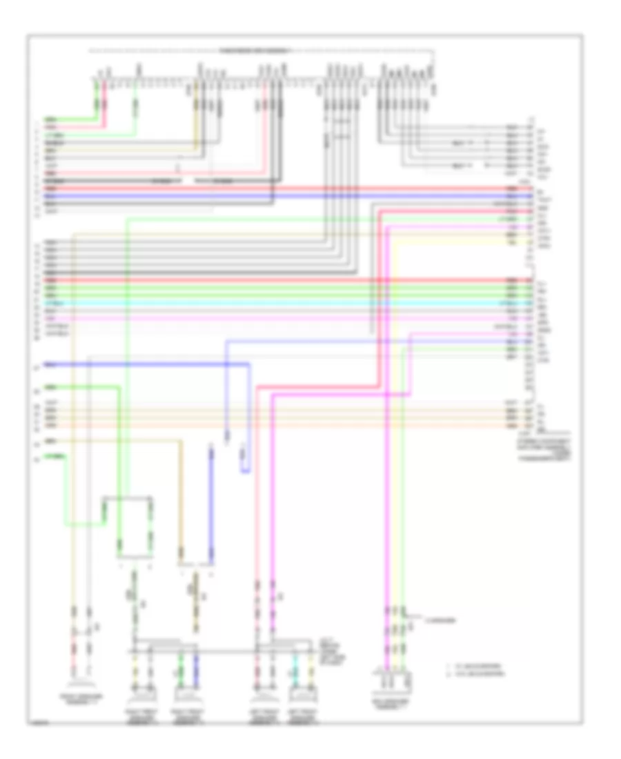 Navigation Wiring Diagram 5 of 5 for Lexus CT 200h 2014