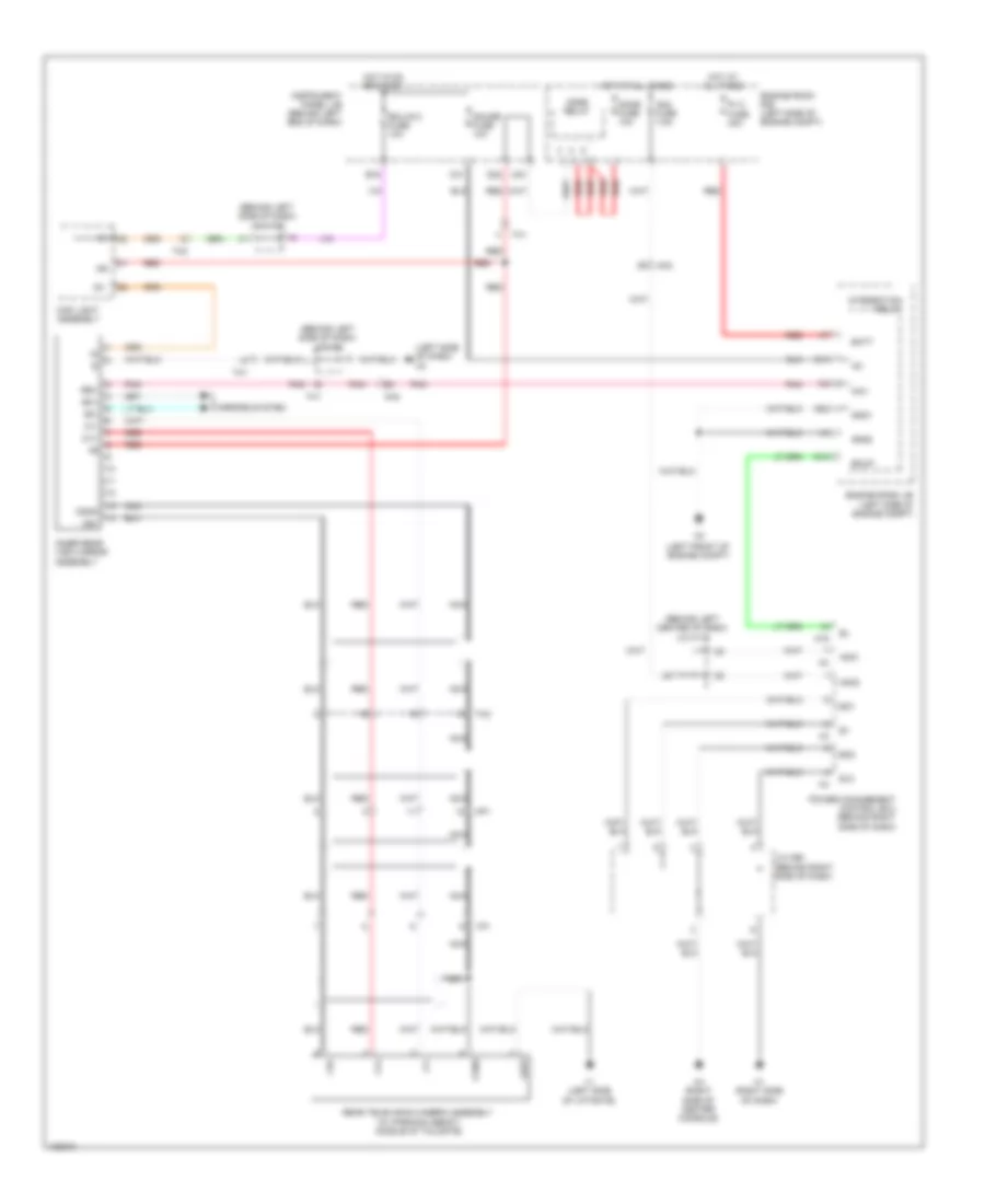 Rear View Monitoring Wiring Diagram for Lexus CT 200h 2014