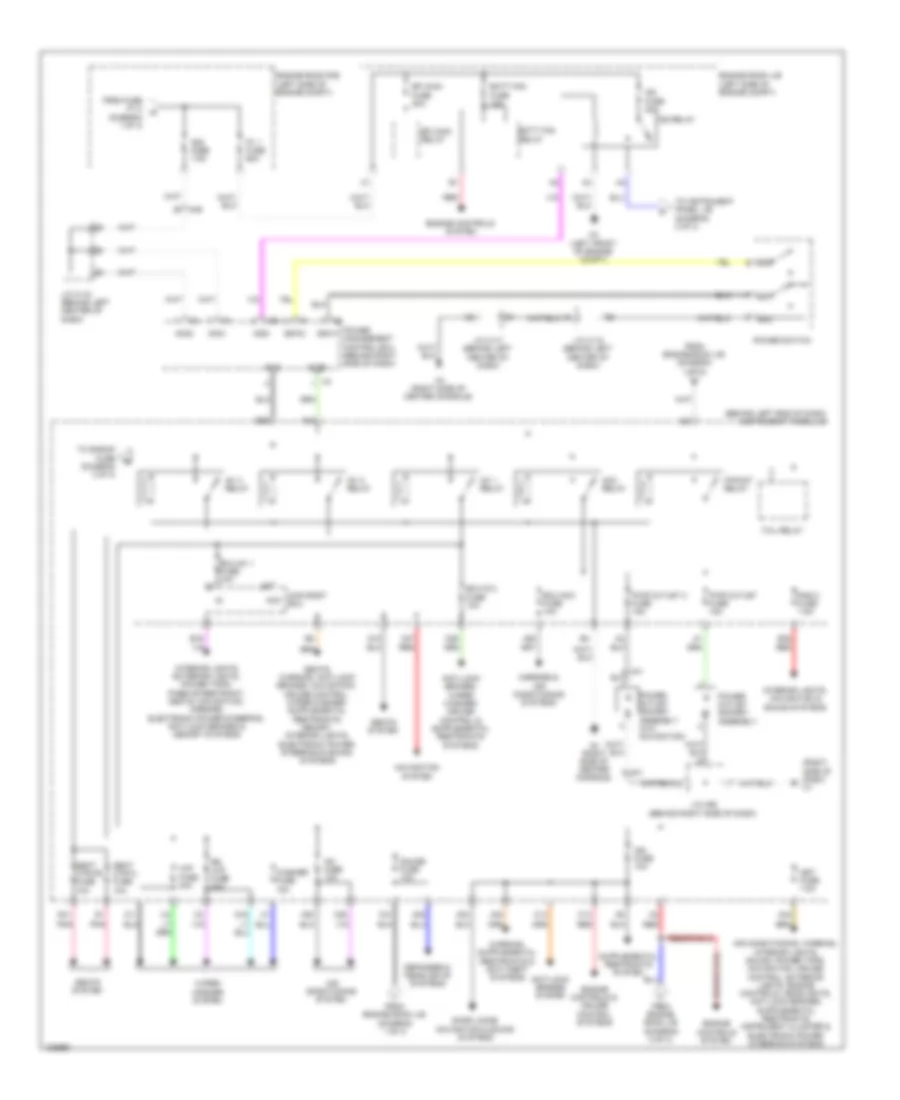 Power Distribution Wiring Diagram 2 of 3 for Lexus CT 200h 2014