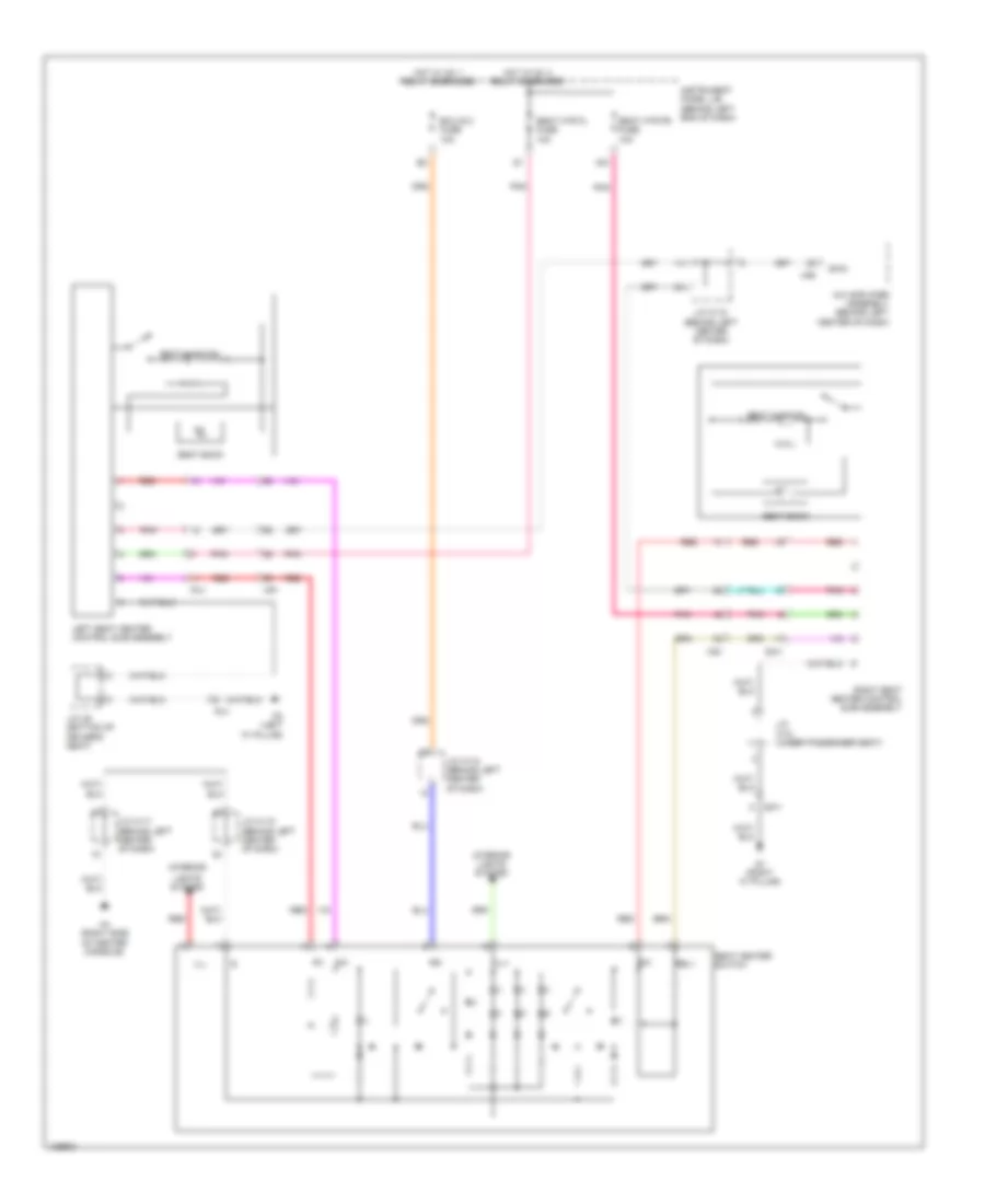 Heated Seats Wiring Diagram for Lexus CT 200h 2014