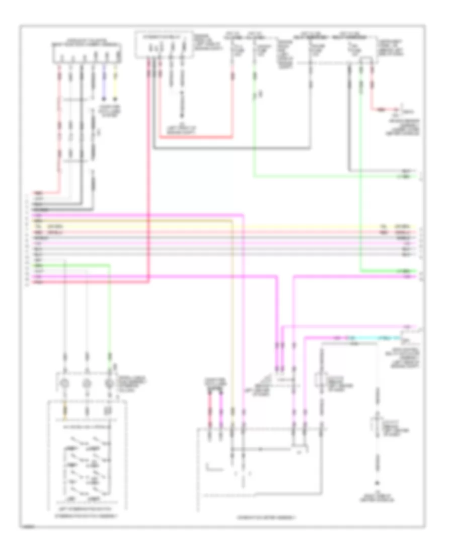 Radio Wiring Diagram, with Navigation (2 of 5) for Lexus CT 200h 2014