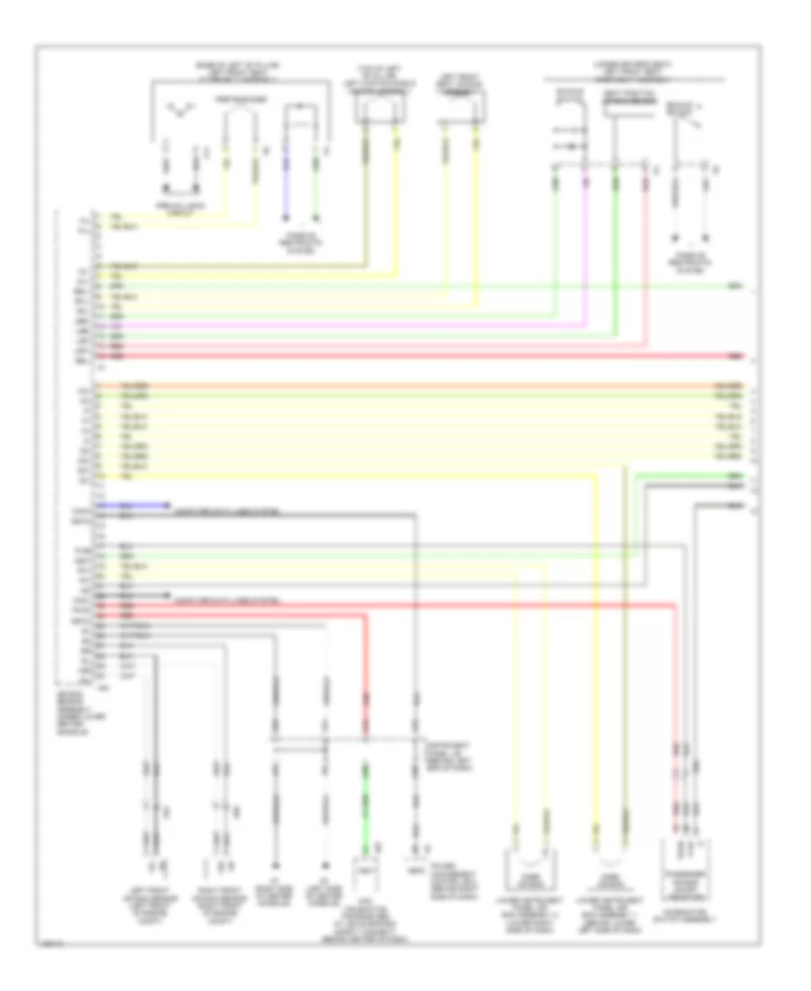 Supplemental Restraint Wiring Diagram (1 of 3) for Lexus CT 200h 2014