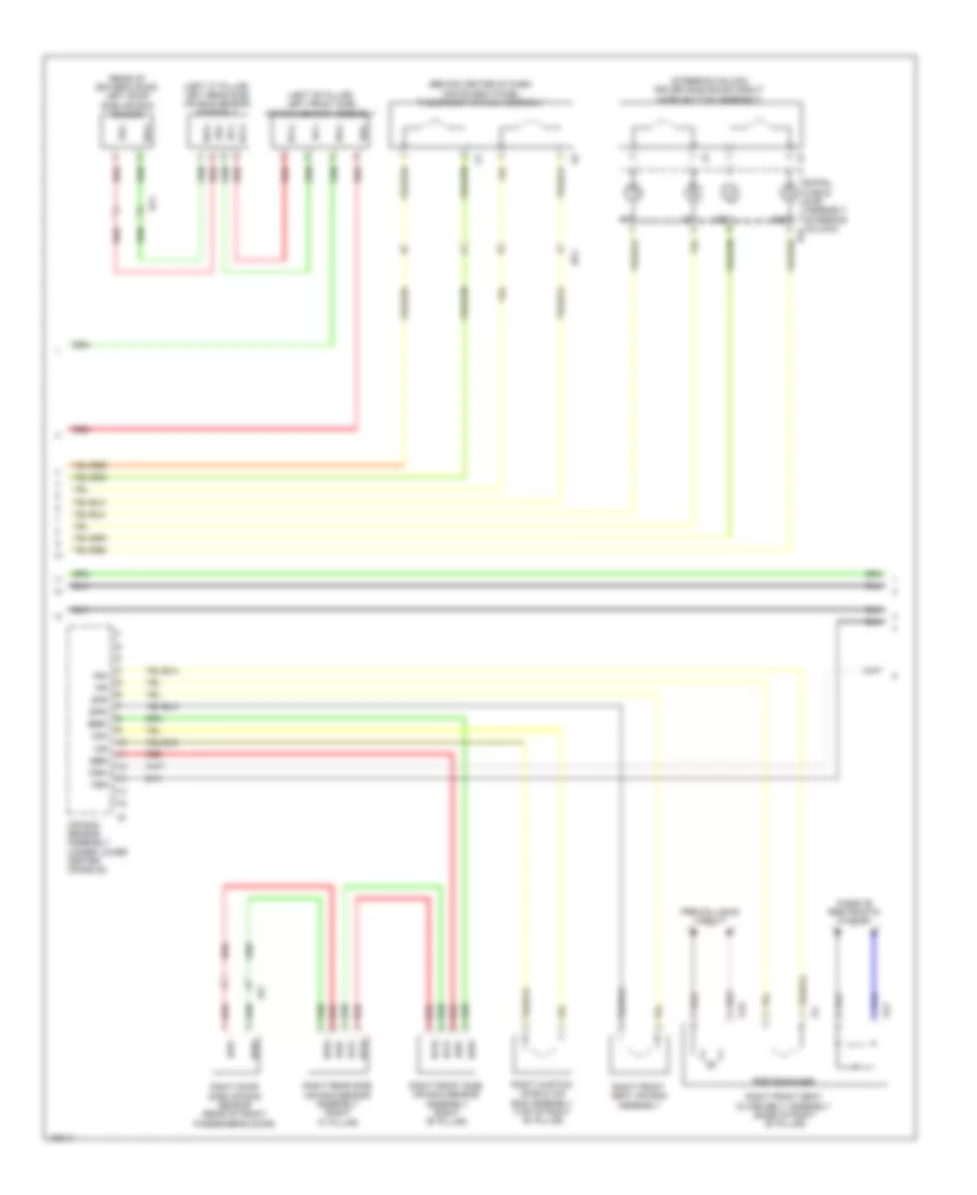 Supplemental Restraint Wiring Diagram (2 of 3) for Lexus CT 200h 2014