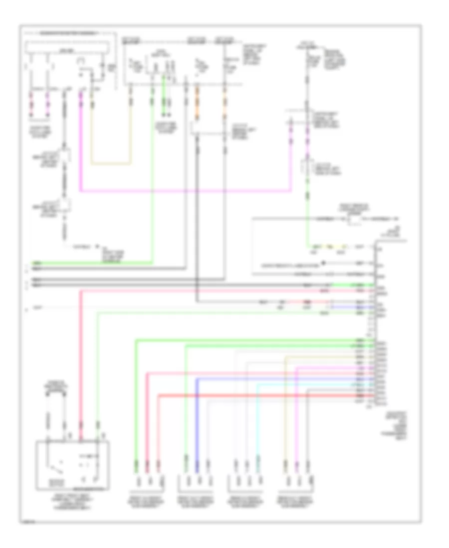 Supplemental Restraint Wiring Diagram (3 of 3) for Lexus CT 200h 2014