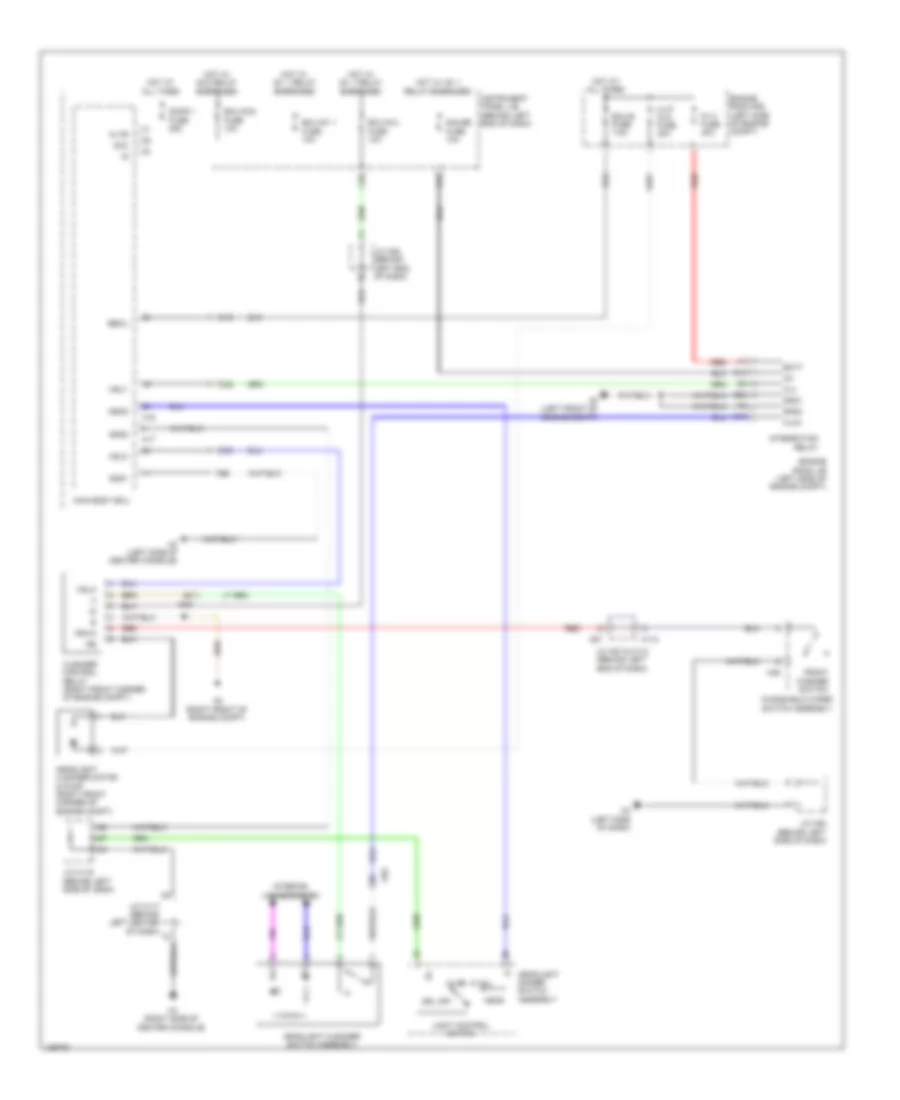 Headlamp Washer Wiring Diagram for Lexus CT 200h 2014
