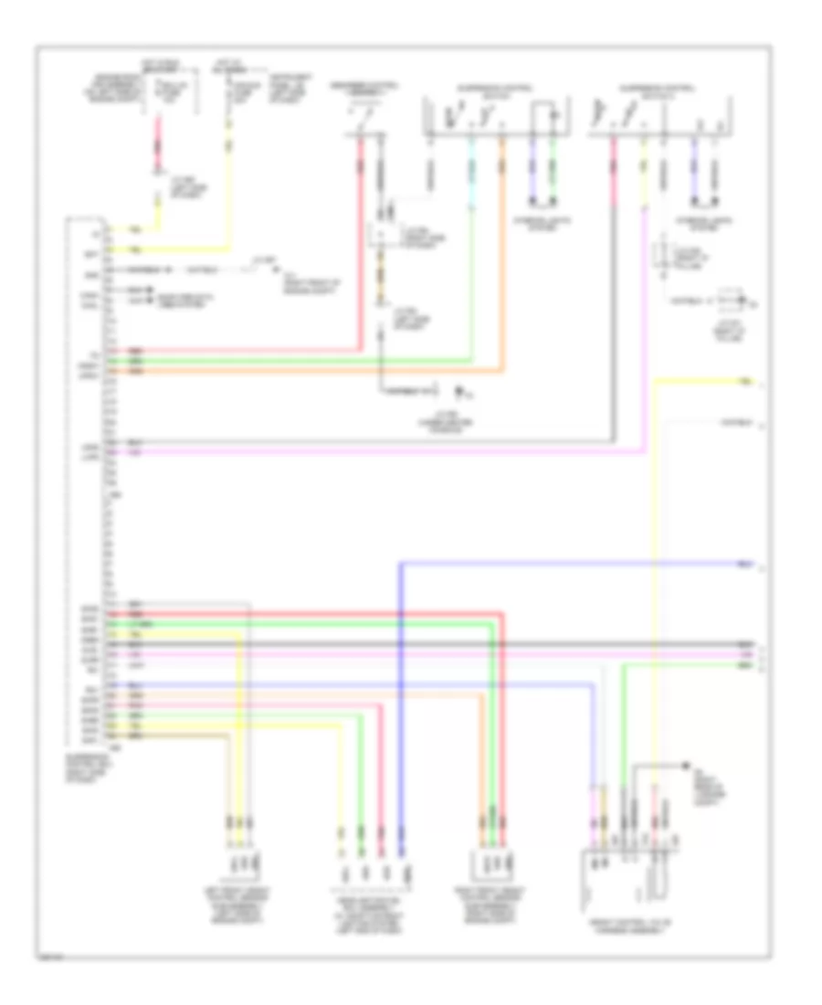 Electronic Air Suspension Wiring Diagram (1 of 2) for Lexus RX 450h 2010