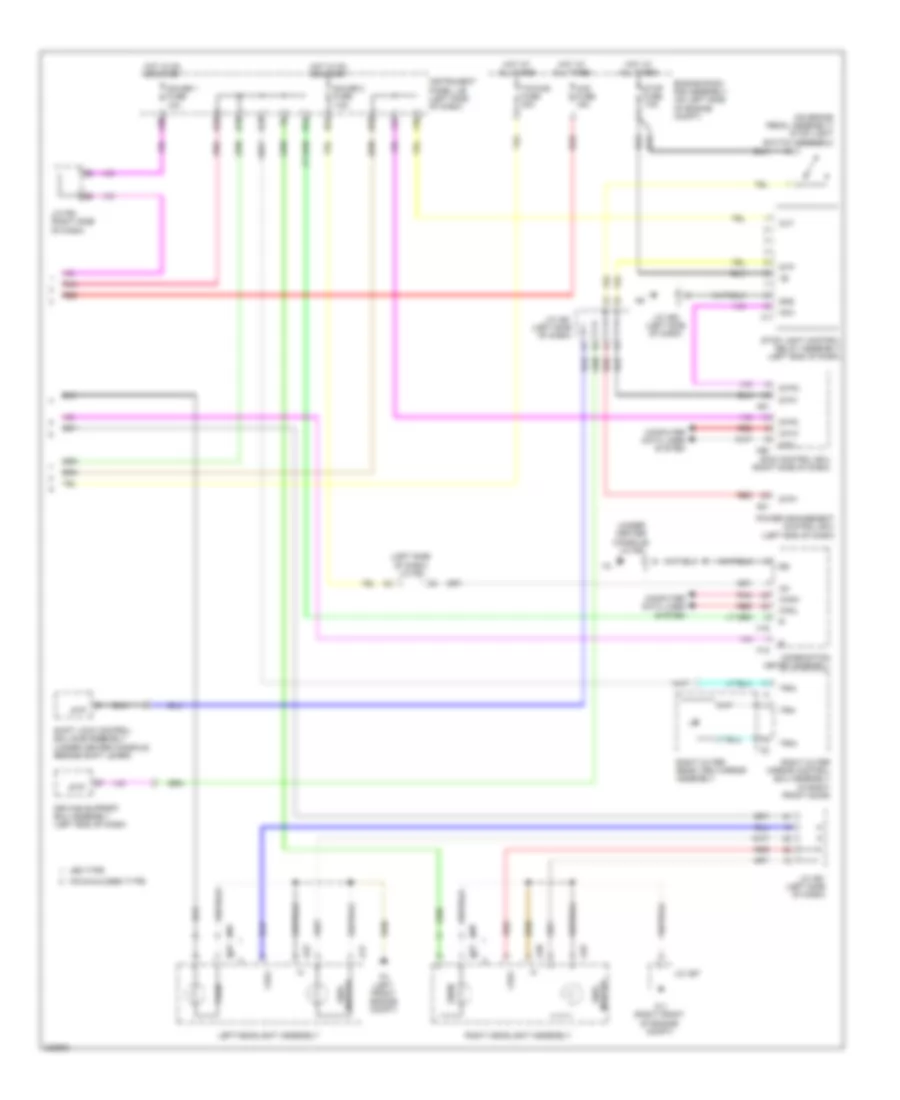 Exterior Lamps Wiring Diagram 3 of 3 for Lexus RX 450h 2010