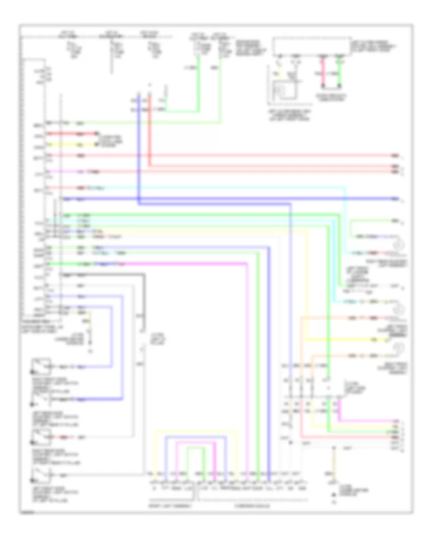 Courtesy Lamps Wiring Diagram 1 of 2 for Lexus RX 450h 2010