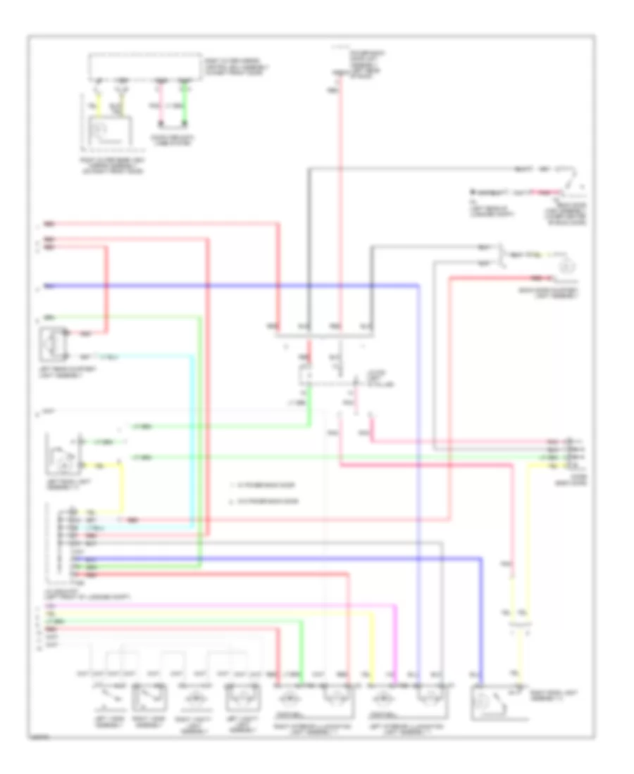 Courtesy Lamps Wiring Diagram 2 of 2 for Lexus RX 450h 2010