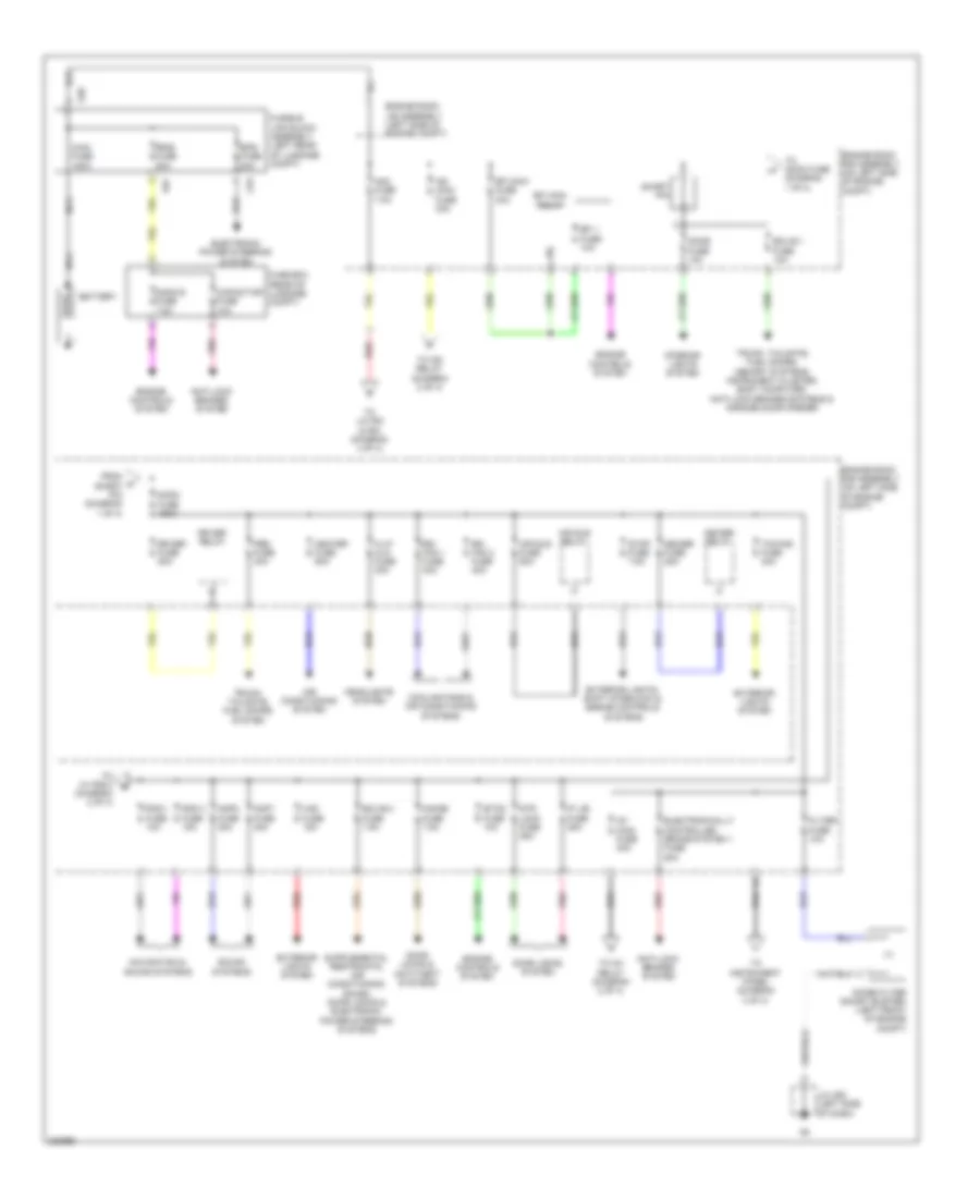 Power Distribution Wiring Diagram 1 of 4 for Lexus RX 450h 2010