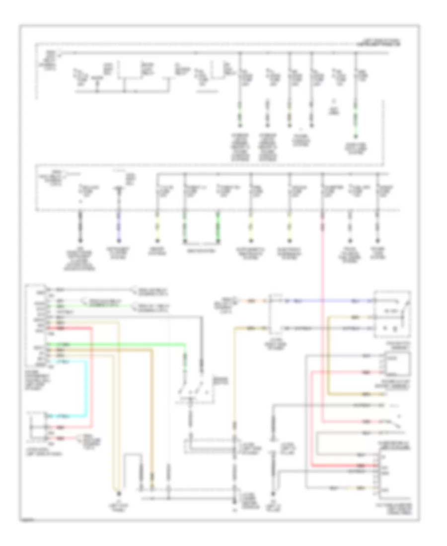 Power Distribution Wiring Diagram 4 of 4 for Lexus RX 450h 2010