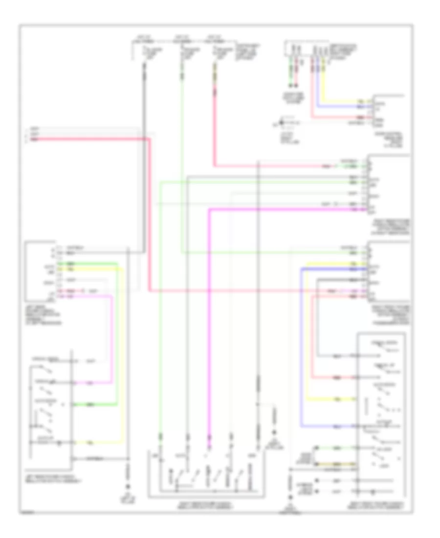 Power Windows Wiring Diagram 2 of 2 for Lexus RX 450h 2010
