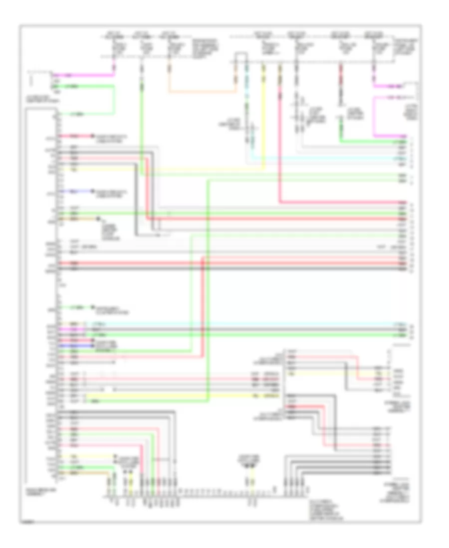 Radio Wiring Diagram without Navigation 1 of 4 for Lexus RX 450h 2010