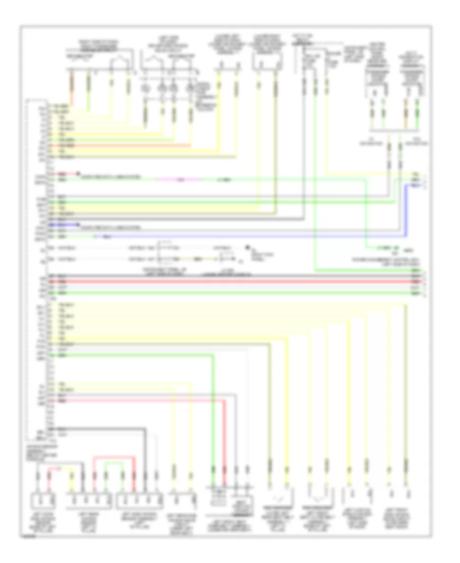 Supplemental Restraint Wiring Diagram 1 of 2 for Lexus RX 450h 2010