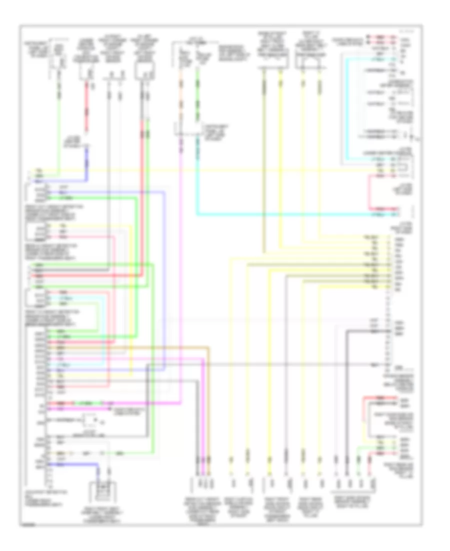 Supplemental Restraint Wiring Diagram 2 of 2 for Lexus RX 450h 2010