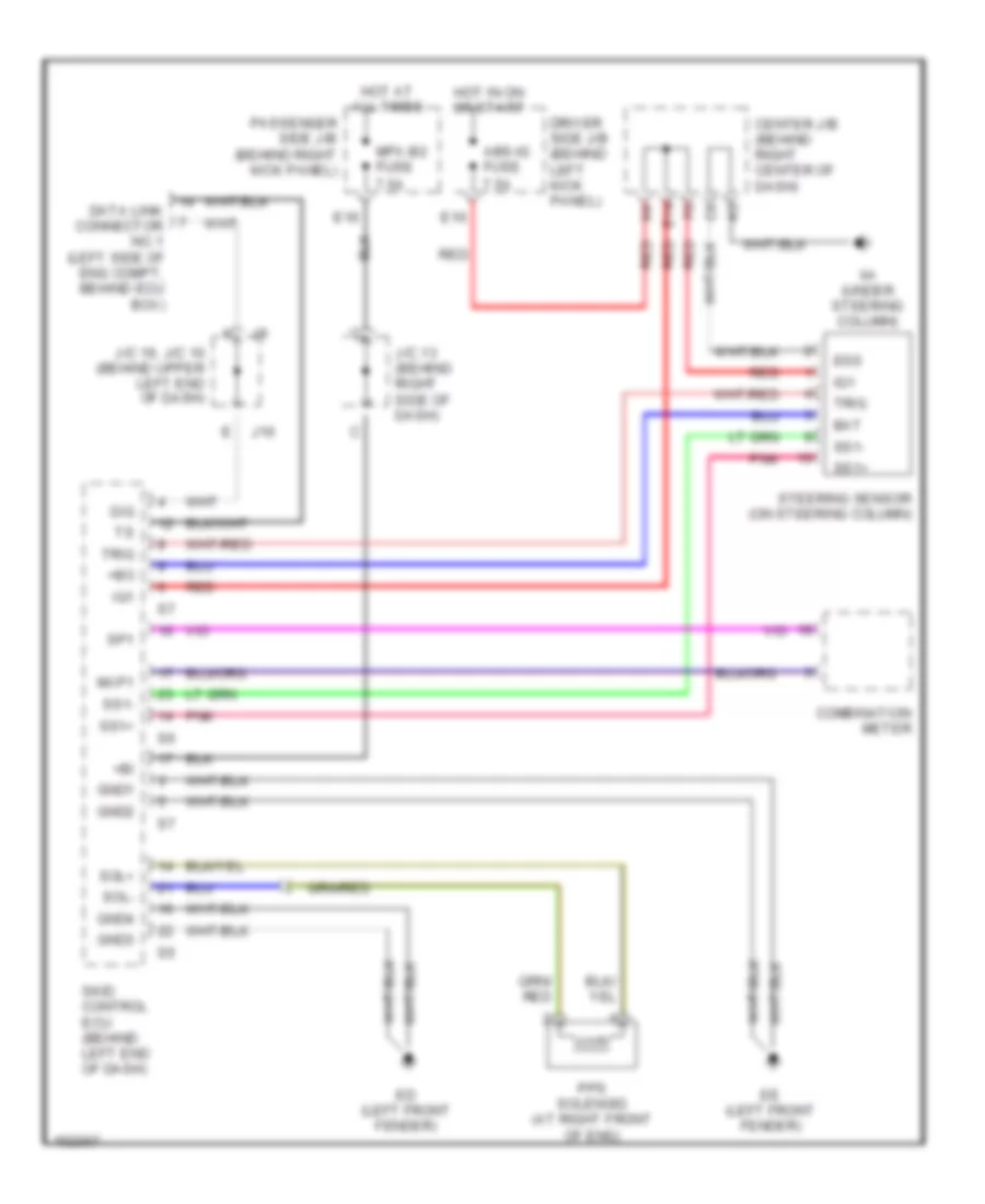 Electronic Power Steering Wiring Diagram for Lexus SC 430 2002